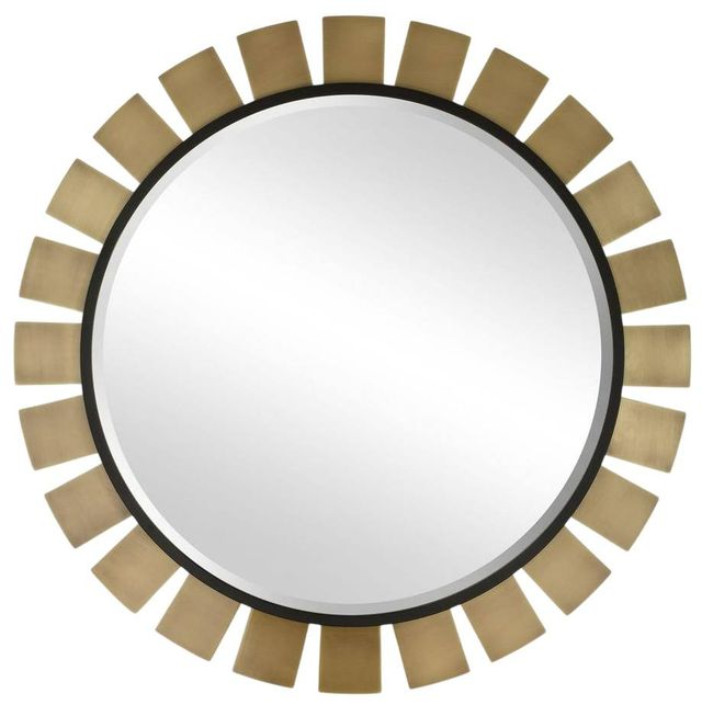 Uttermost® Toluca Brass Round Mirror-0