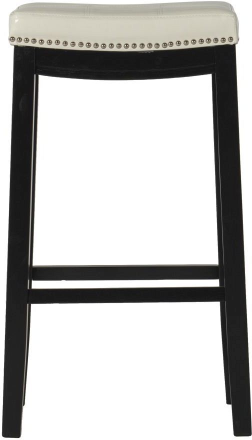Linon Claridge Patches White Bar Stool-3