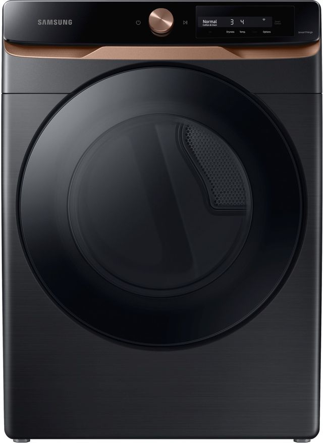 Samsung 6500 Series 7.5 Cu. Ft. Brushed Black Front Load Gas Dryer-0