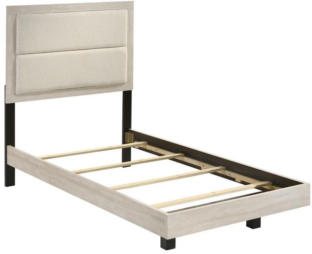 Coaster® Trenton 5-Piece Rustic Cream Twin Panel Bedroom Set-1