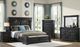 Elements International Kings Court 4-Piece Black King Storage Bedroom Set-1