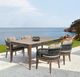 Armen Living Orbit Gray Olefin/Rope Outdoor Dining Chair-1