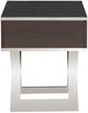 Fairfield® Libby Langdon Carlson Smoke Stone End Table with Polished Nickel Base-3
