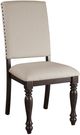 Homelegance® Begonia Beige/Grayish Brown Dining Side Chair-0