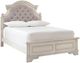 Signature Design by Ashley® Realyn Chipped White Youth Full Upholstered Panel Bed-0