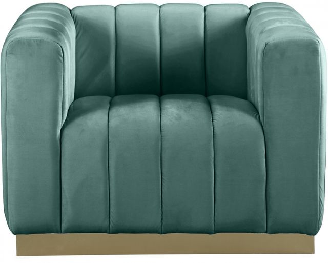Meridian Furniture Marlon Mint Velvet Chair-2
