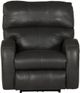 Catnapper® Angelo Gunmetal Leather Power Lay Flat Recliner with Power Adjustable Headrest-1