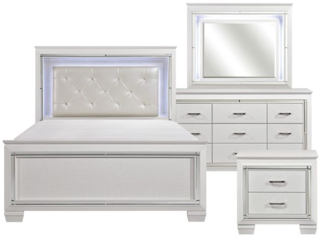 Homelegance® Allura 4-Piece White Queen Bedroom Set-0