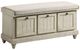 Homelegance® Woodwell Distressed White Lift Top Storage Bench-0