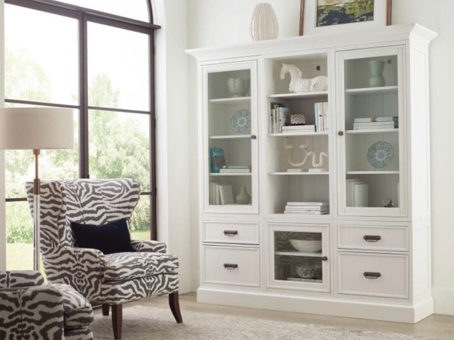 Hammary® Structures White Triple Multi Use Display Unit-1