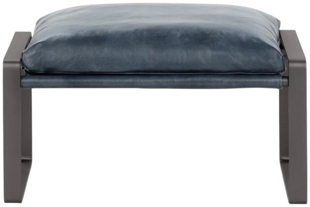 Classic Home Ocean Blue Morgan Ottoman-2