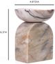 TOV Furniture Marble Natural Balanced Candle Holder-2