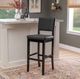Linon Milano Black Bar Stool-1
