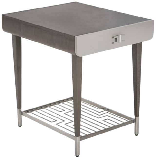 Michael Amini® Roxbury Park Slate End Table-0