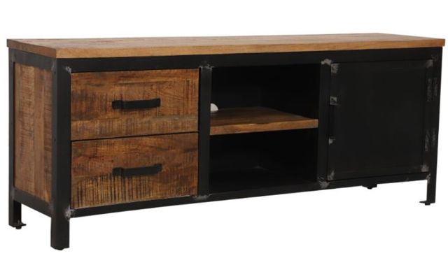 Jaipur Furniture induse Black/Brown Medium TV Cabinet-0