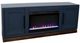 Legends Home Nora Blue Denim/Whiskey Fireplace TV Console-0