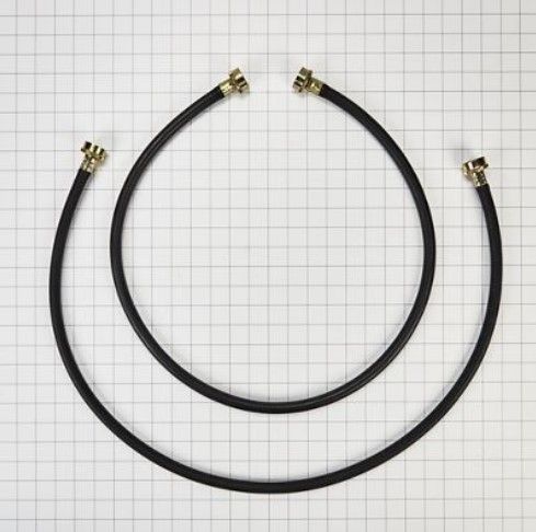 Whirlpool® 2-Piece Black Washer Fill Hoses Set-1