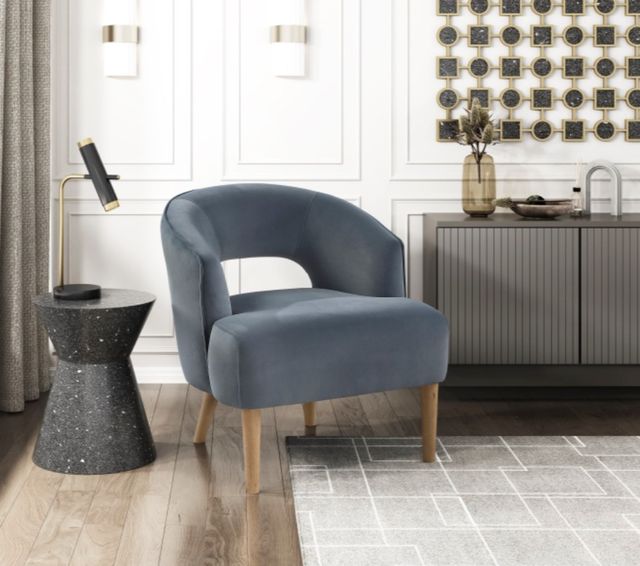 Homelegance® Dorset Dark Gray Accent Chair-1