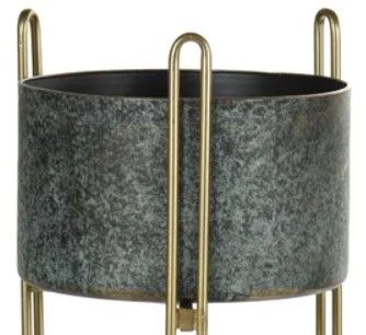 Stylecraft Gold/Gunmetal Planter-1