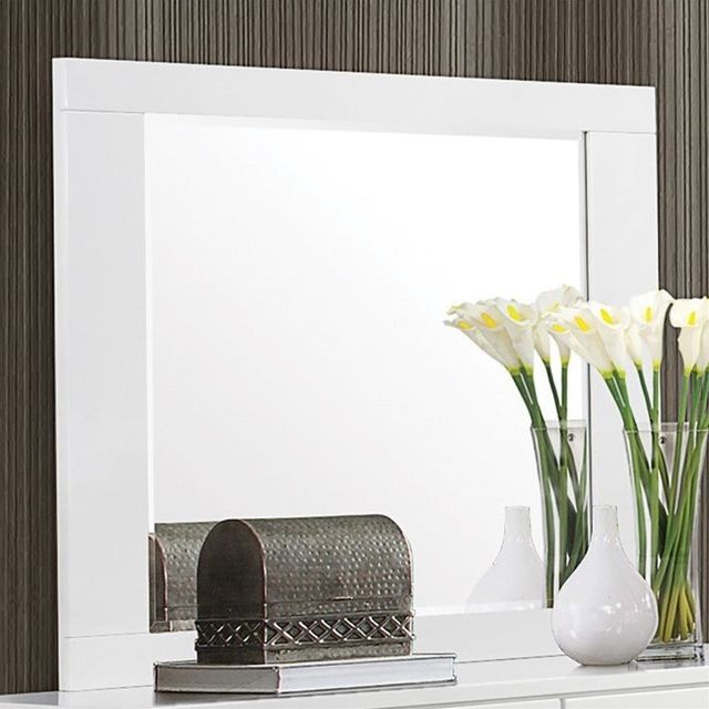 Coaster® Felicity Glossy White Mirror-2