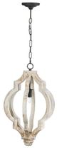 A & B Home Bellamy Black/White Medium Chandelier-0