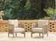 Signature Design by Ashley® Cool Days Beige/Gray Fabric/Wooden Outdoor Lounge Chair-4