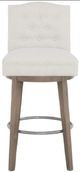 Fairfield® Customizable Dining Entree Camel 20" Short Back Swivel Bar Stool-1