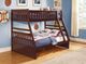 Homelegance® Rowe Dark Cherry Twin/Full Bunk Bed-1