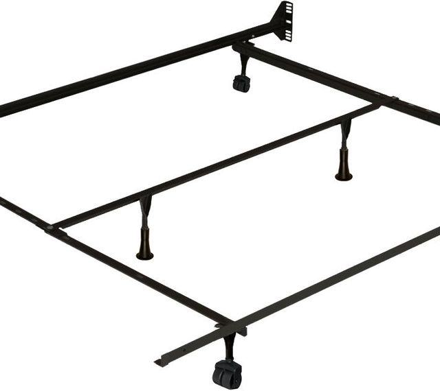 Beaudoin Deluxe Metal Bed Frame with Casters for Twin-Full-Queen Bed-1