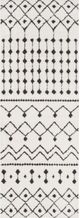 Surya Moroccan Shag Charcoal/Off-White 4'x6' Area Rug-4