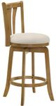 Armen Living Elle Dune/Amber Glow Swivel Bar Stool-2