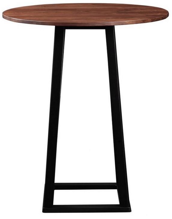 Moe's Home Collection Tri-Mesa Brown Bar Table with Black Base-1
