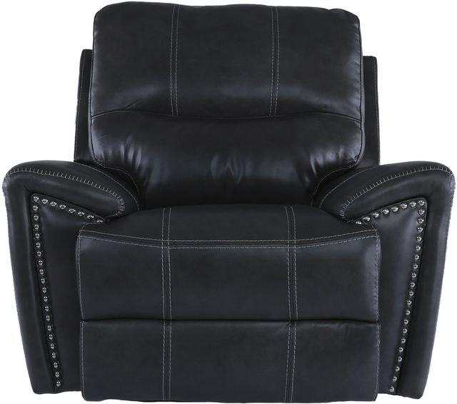 ITEM #: 77081  Harrison Charcoal Leather Power Recliner with Headrest-3