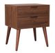 Mazin Furniture Fletcher Walnut Nightstand -1