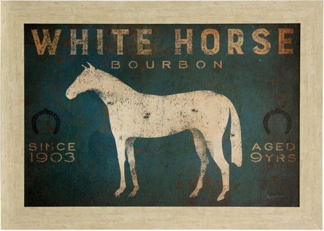 Stylecraft Beige/Dark Blue/Off-White Framed Print-0