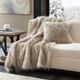 Olliix by Madison Park Edina 1 Natural Faux Fur Throw-1