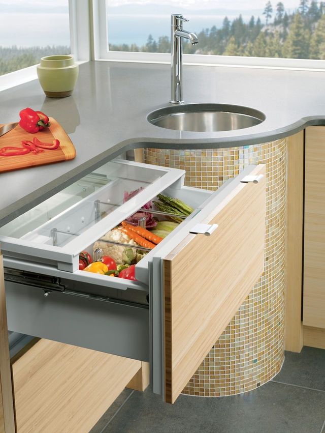 Sub-Zero® Designer Series 36" 6.6 Cu. Ft. Panel Ready Refrigerator Drawers-2