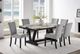 Global Furniture USA D1319 7-Piece Black/White Dining Set-1