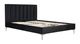 Mazin Furniture Melina Black Full Upholstered Platform Bed-4