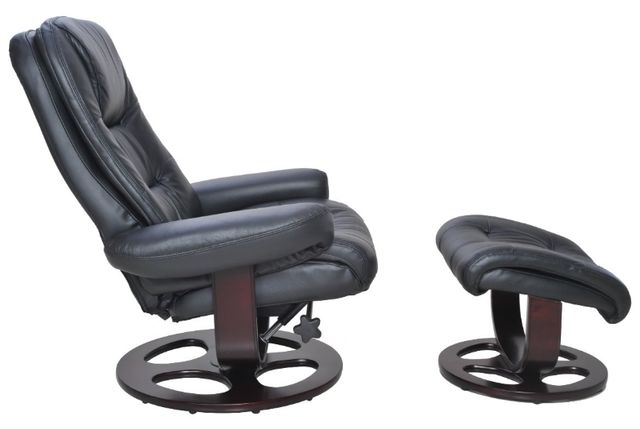 BarcaLounger® Jacque Hilton-Black Manual Pedestal Recliner and