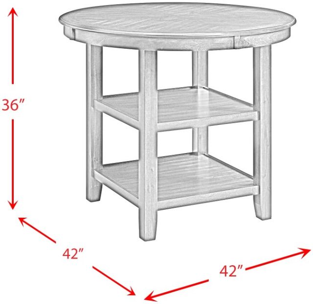 Elements International Amherst Gray Counter Table -3