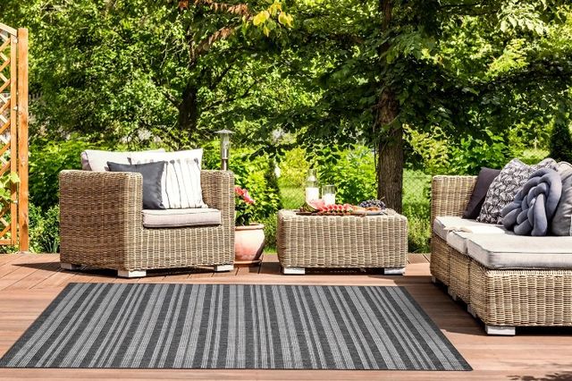 KAS Rugs Provo Gray 5'x7' Area Rug-1