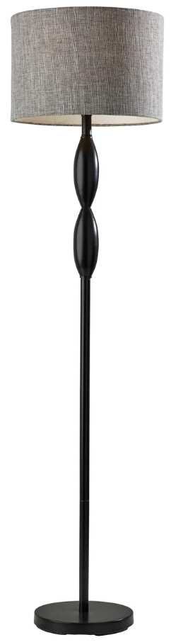 Adesso® Lance Black Floor Lamp-0