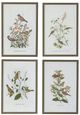 A & B Home 4-Piece Brown/Green Bird Wall Art Set-0
