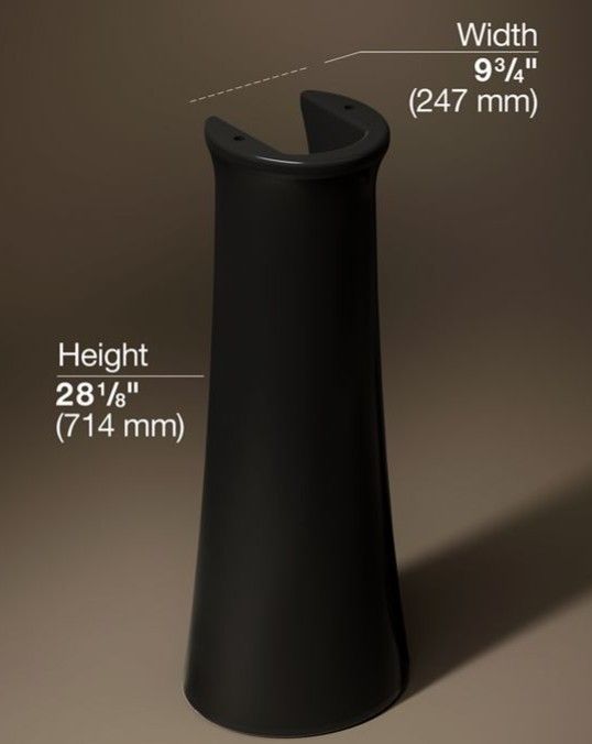 Kohler Cimarron® Black Pedestal-2