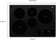 Whirlpool® 30" Black Electric Cooktop-1