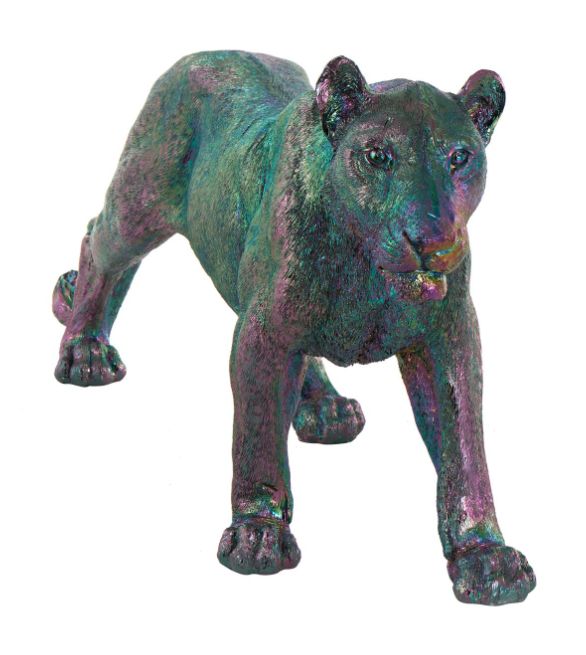 Deco Marche Multi Colored Leopard Standing Decorative Sculpture-1