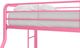 dhp furniture® Dusty Pink Twin/Full Bunk Bed-4