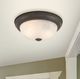YHD Dark Brown 2-Light Flush Mount Lighting-1