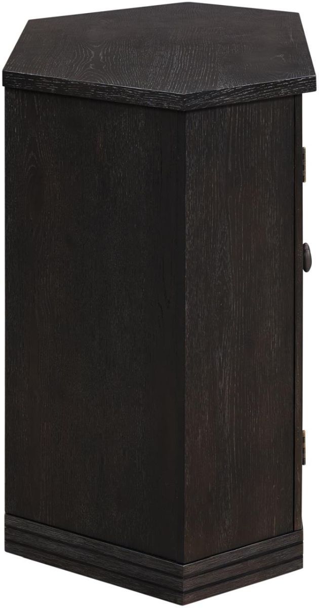Martin Svensson Black Glass Door Corner TV Stand-3